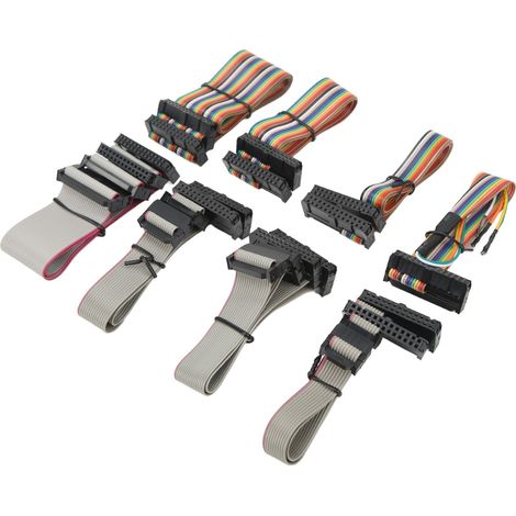 Ortviai Câbles de programmation ECU pour KTAG V7.020 V2.25 PCB rouge – Lot de 8 câbles robustes et stables (1/5)