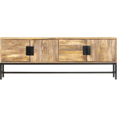 Maison Exclusive - TV-Schrank 140x30x50 cm Massivholz Mango (1/5)