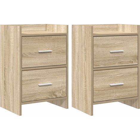 Maison Exclusive - Comodini 2 pz Rovere Sonoma 40 x 30 x 60 cm (1/5)