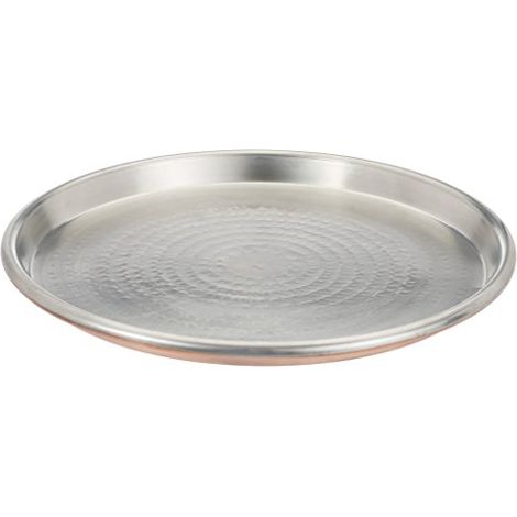 Antichi mestieri - teglia rame stagnato pesanti martellate a mano dia. 45 cm - 29184 (1/3)
