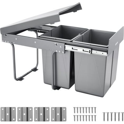 Poubelle coulissante pour armoire de cuisine collecteur de (1/5)
