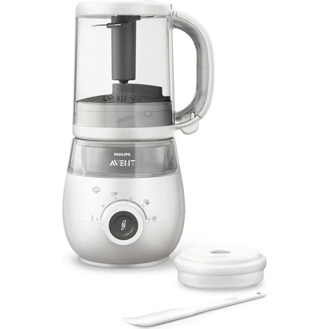 Philips Avent SCF883/01 - 4-in-1 Küchenmaschine für Brei, zum Dämpfen, für den Kühlschrank, zum Einfrieren und Erhitzen aus einer Schüssel