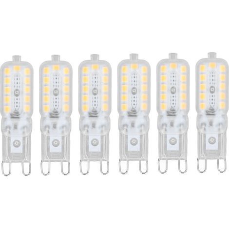 G9 LED-Lampe, dimmbar, warmweiß, 5 W, Halogen, 360° Abstrahlwinkel, 22 LEDs (2835 SMD), 6 Stück (1/5)