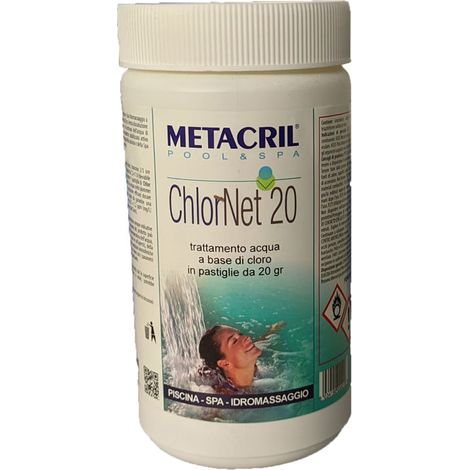 ChlorNet 20 trattamento acqua a base di cloro 1kg Metacril 41501001