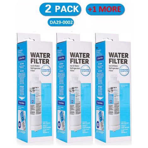 Ulisem Paquete de 3 filtros de agua para refrigerador DA29-00020B, compatibles con el filtro de agua para refrigerador Samsung
