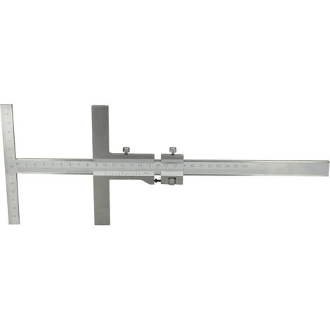 Règle de mesure de traçage, 0 - 250 mm, 375 mm (1/5)