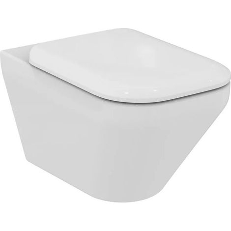 Ideal Standard Tonic II vaso sospeso AquaBlade, completo di sedile slim a sgancio rapido, colore bianco K316601 (1/5)