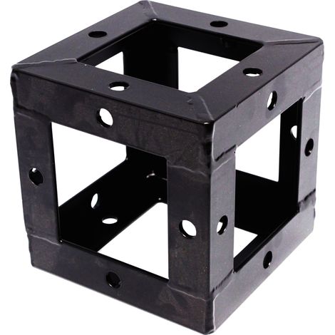 BeMatik - Truss 150mm aluminium carré union de cube noir (1/2)