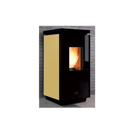 Cola LAA4H10Y Energy Stufa a pellet Libera installazione Efficienza 95% Potenza 140 W colore Avorio (1/2)