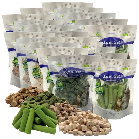 5 kg (25 x 200 g) Lyra Pet® Katzensnack Mix gefriergetrocknet (1/5)
