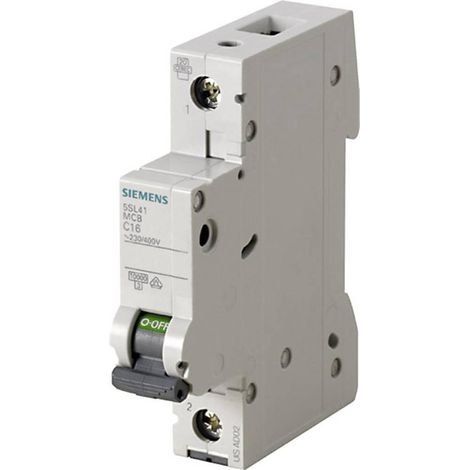 Siemens 5SL41047 Interruptor Automático 1 Polo 4 A Gris