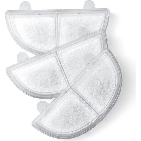 Bardusch-Filtre pour fontaine à eau, 3 Pièces. Filtre de rechange pour fontaine à eau pour chats et chiens, Blanc (1/4)