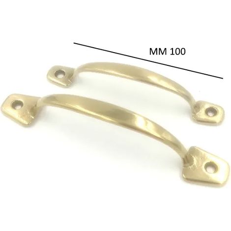 MANIGLIA COTTALI OTTONE LUCIDO ART. 3.2510.10 INTERASSE MM.100