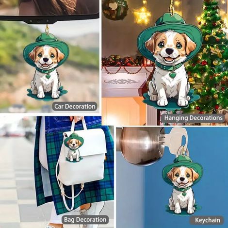 Pendentif Chien - Décoration Arbre De Noël - Pour Intérieur - 1 Pièce (1/5)