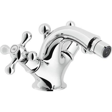 Rubinetto bicomando monoforo per bidet Nobili Grazia GRC5119/6CR Cromo - Piletta con salterello 1"1/4 (1/3)