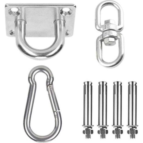 Voile d'ombrage fixation accessoire lourd pour jardin terrasse canopée ajustement - 5 pièces.