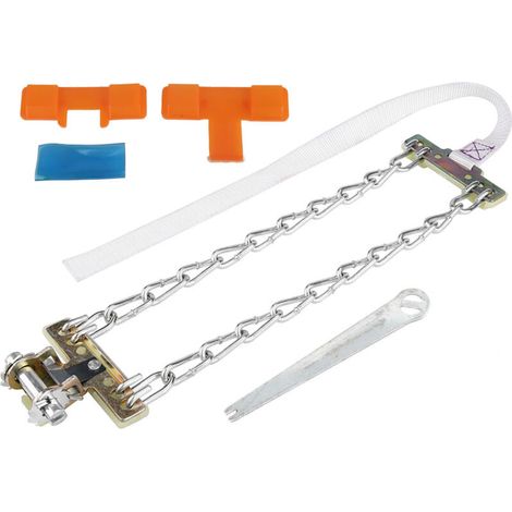 Stahl-Reifenkette, Schneekette für LKW und SUV – hohe Festigkeit und gute Zähigkeit zur Vibrationsdämpfung (43 x 23 cm / 16,9 x 9,1 Zoll) (1/5)