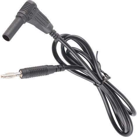 Kit de cordons de test à fiches bananes, type de protection, pour multimètre électrique, J.70012, 4 mm, noir (1/5)