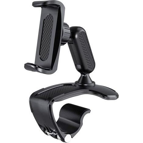 (Black) Multifunctional Cell Phone Holder for Car GPS Dashboard and 4-7 inch Smartphones (1/5)