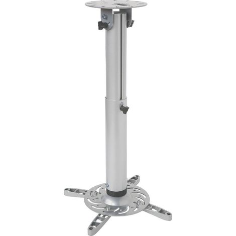 Proiettore universale CEI con supporto regolabile da 50 a 77 cm, capacit� di carico di 15 kg, con plafoniera TECHly ICA-PM-104M in argento, portata 15 kg, lunghezza 770 mm, rotazione a 360�, temperatu (1/4)
