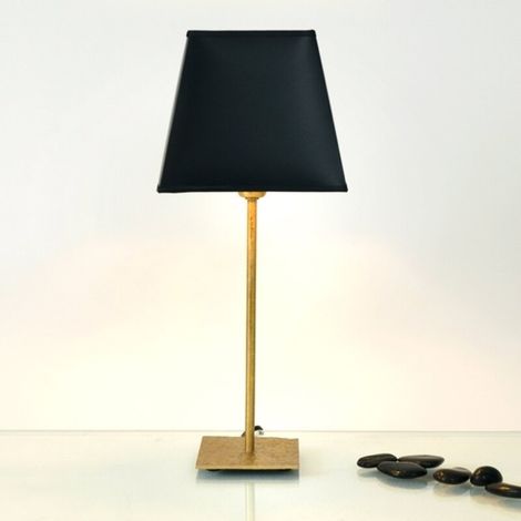 [GEBRAUCHT] B-Ware Holländer Tischleuchte Lampe Mattia Schirm Leuchte Licht schwarz eckig (1/2)