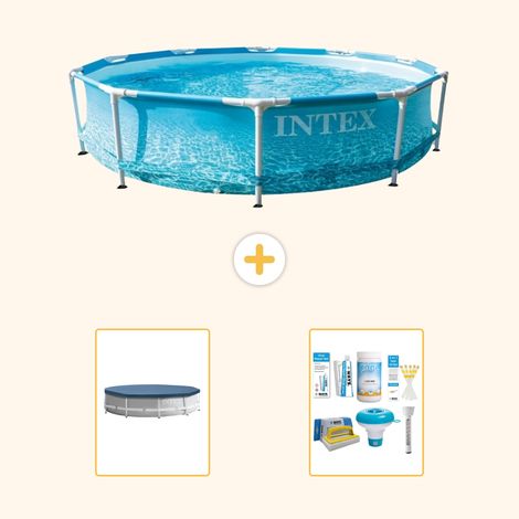 Intex Piscine Tubulaire Ronde - 305x76 cm - 3-pièces S22436 (1/5)