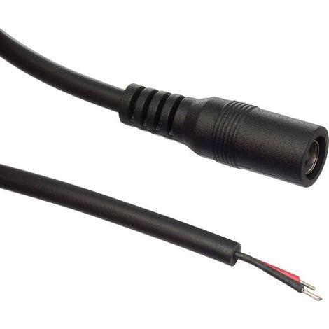 Câble alimentation 2m souple ruban LED CCT 3 fil électrique et prise connecteur rapide bandeau (1/3)