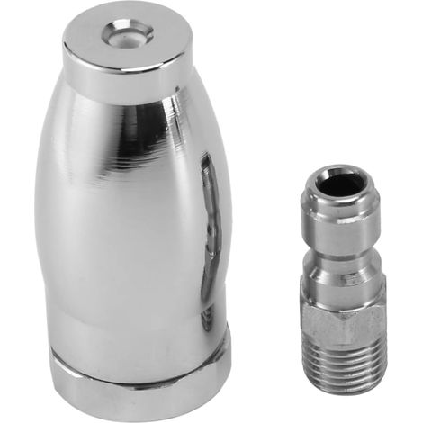 Turbo nozzle for high-pressure cleaner, rotating nozzle for hot and cold water, 1/4" quick-connect fitting, 3.0 orifice, 3600 PSI (1/5)