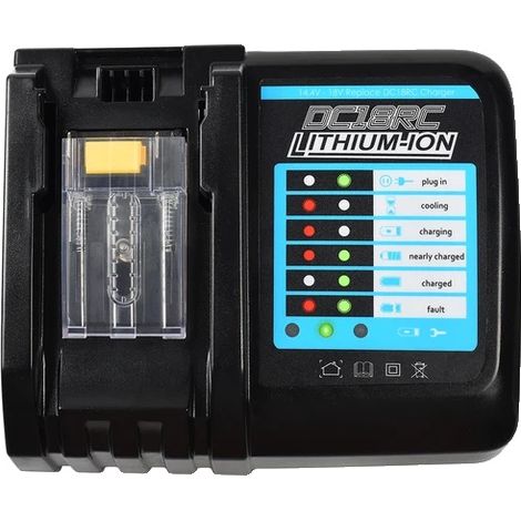 Batería recargable de alta capacidad 90 Ah, indicador LED, 18 V, 18 V-c, cargador (1/2)