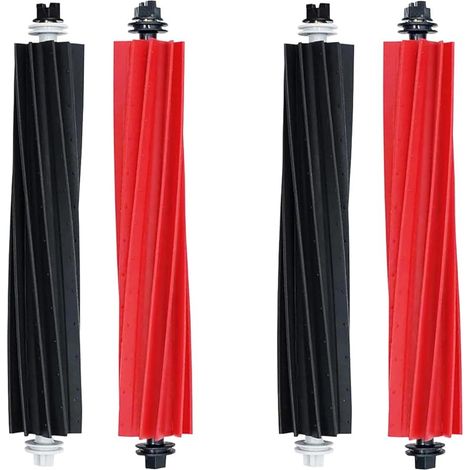 Lot de 2 pinceaux de rechange pour aspirateur Roborock S8 S8 PLUS S8+ S8 Pro Ultra G20 Brosse principale séparable en caoutchouc (1/5)