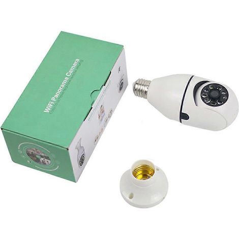 Caméra de surveillance vidéo ampoule Wi-Fi 5G avec vision nocturne, suivi humain automatique en couleur - FFY (1/4)