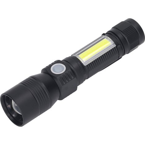 Lampe torche UV rechargeable pour attraper les scorpions, zoomable, étanche, format de poche, LED, magnétique, lumière rouge, lampe torche COB (1/5)