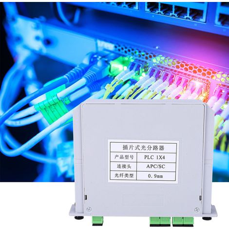 SC APC 4-Blatt-Lichtwellenleitersplitter, Singlemode-PLC-Lichtwellenleiter-Trennmodul