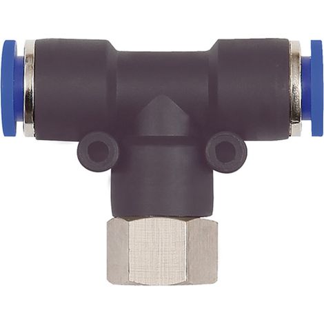 Riegler T-Steckverschraubung »Blaue Serie«, drehbar, G 1/8 innen, Ã˜ 4 mm (1/2)