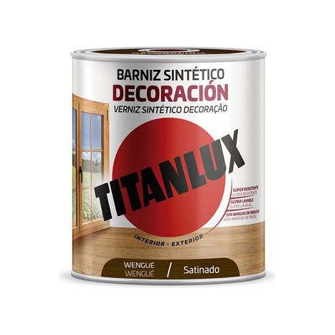 barniz tinte wengue satinado titanlux 750ml uinterior/exterior m11