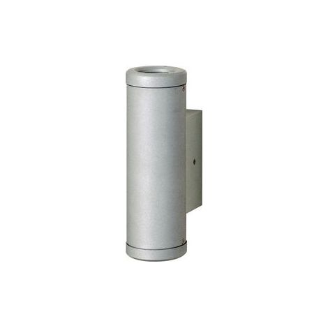 Applique extérieur LED 2X1W aluminium grise 181X62mm 2 faisceaux indirect 4500K 120lm T1 IK08 IP55 ILO EBENOID 079840 (1/2)