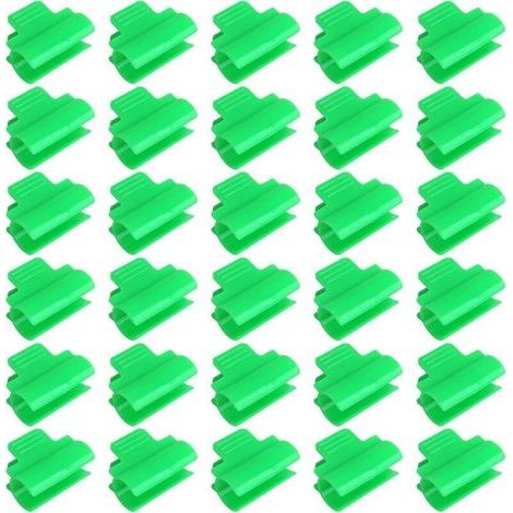 Pair Clips en Plastique pour Serre,30 Pièces Pince pour Serre de Jardin Serre Film Pinces Fixations Clips de Serrage pour Plantes, Filet, Tunnel, Cadre D'ombrage (1/4)