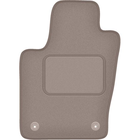 Tapis de sol conducteur en velours beige pour : Dodge Durango III 7 places (2010-2020) (1/5)