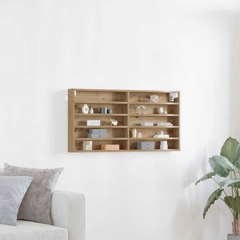 Vitrine mit Regal Artisan-Eiche 100 x 8,5 x 50 cm Holzwerkstoff