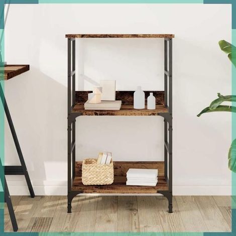 Bibliothèque - 857464 - vieux bois - 50 x 33 x 82 cm - bois d'ingénierie (1/5)