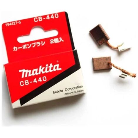 Confezione da 2 spazzole di carbone CB 440 per trapano/avvitatore - MAKITA 194427-5 (1/2)
