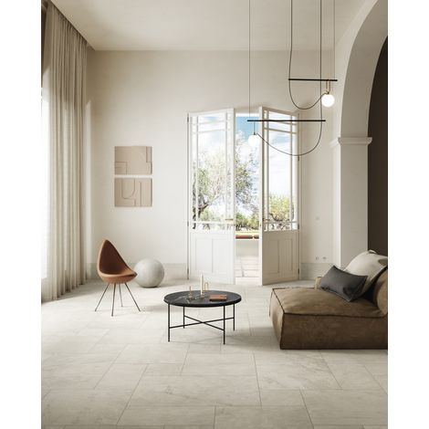 Grès cérame - LAVAREDO - Bianco - Antidérapant - 40x20x0,85cm (1/5)