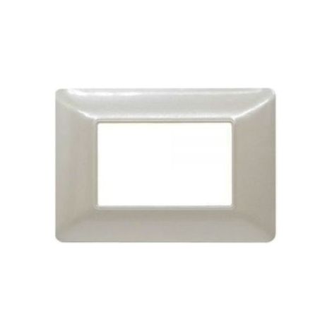 Mapam placca perla 3 posti compatibile Bticino Matix - JOY-P5003-PE