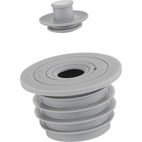 Tuyau Bouchon D'étanchéité, Silicone Bouchon D'étanchéité de Tuyau D'évacuation, Piscine Siphon de Sol Bouchon D'étanchéité de Salle de Bain de Cuisine Outils de Nettoyage D'égout, 40-50mm Gris (1/5)