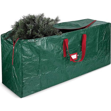 Aufbewahrungsbeutel für künstliche Weihnachtsbäume, UV-beständiger Gartenabfallbeutel, wasserdicht, groß, mit Reißverschluss