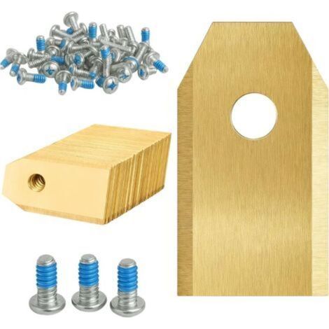 Lame de rechange pour robot tondeuse Ecovacs Goat G1/O800/O1000/O1200/O1600 [Lot de 36 lames + 36 vis] ®