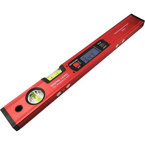 Rapporteur Numérique 400 mm - Inclinomètre et Niveau Électronique - Mesure d‘Angle et de Pente à 360° - Base Magnétique - Pour Bricolage et Construction (1/5)