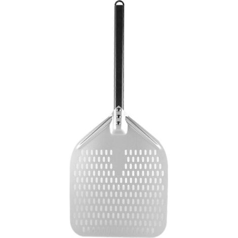 Riesiger 30 cm (12 Zoll) Pizzaschieber mit perforiertem Metallgriff, ideal zum Wenden von Pizzen im Ofen. Antihaftbeschichtetes Küchenutensil. (1/5)