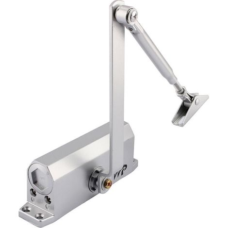 Automatischer hydraulischer Türschließer mit Stoppvorrichtung, einstellbarer Federtürschließer, Puffer geschlossen, gewerbliche und private Nutzung, 35-60 kg Tür (1/4)