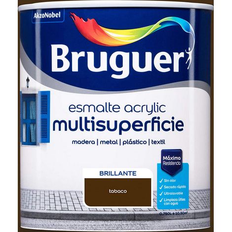 Smalto acrilico multisuperficie tabacco brillante 0,750 l 5057514 BRUGUER (1/5)